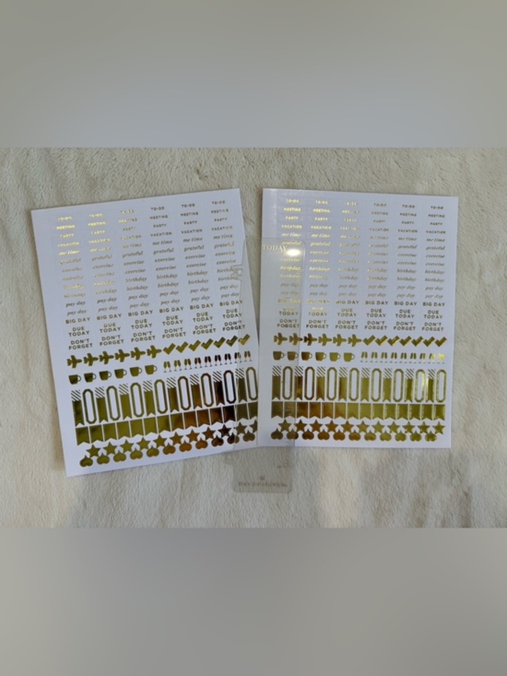 Day Designer Planner Stickers and Ruler